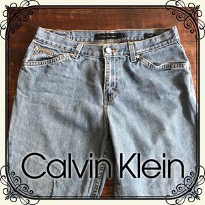 Calvin Klein faded flare jeans
